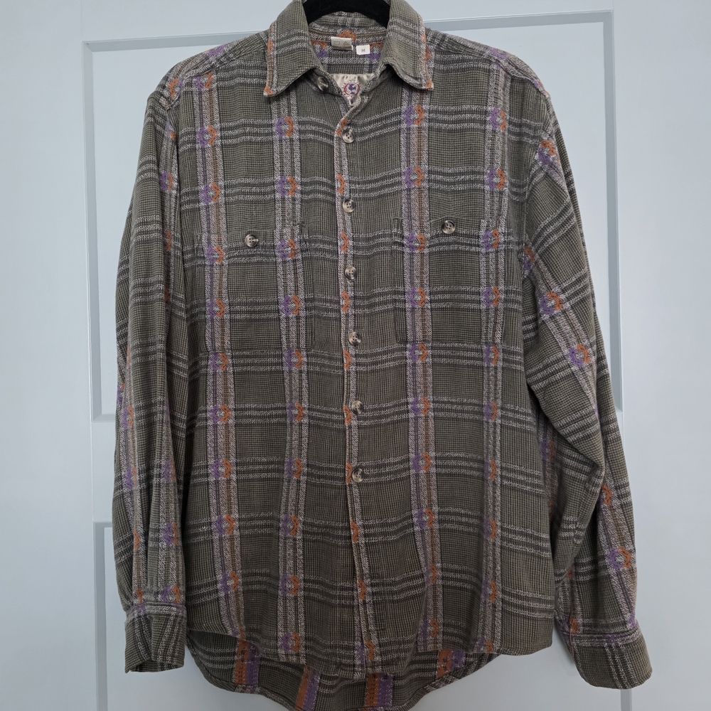 The Territory Ahead Cotton Button Down Shirt M Boho Artsy Cottagecore
